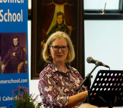 Professor Yvonne Galligan addressing the School